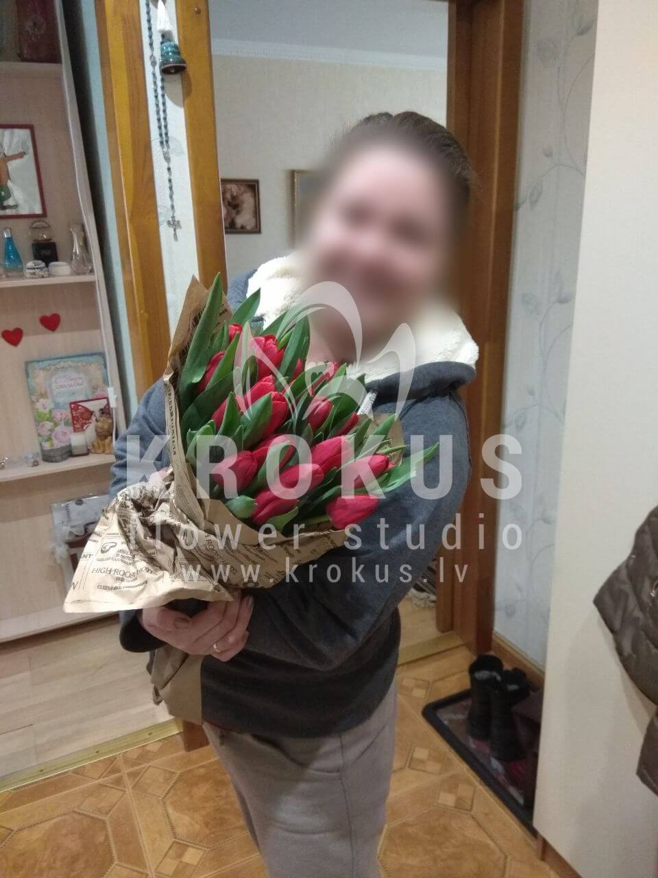 Ziedu piegāde Latvia Rīga (tulpes)