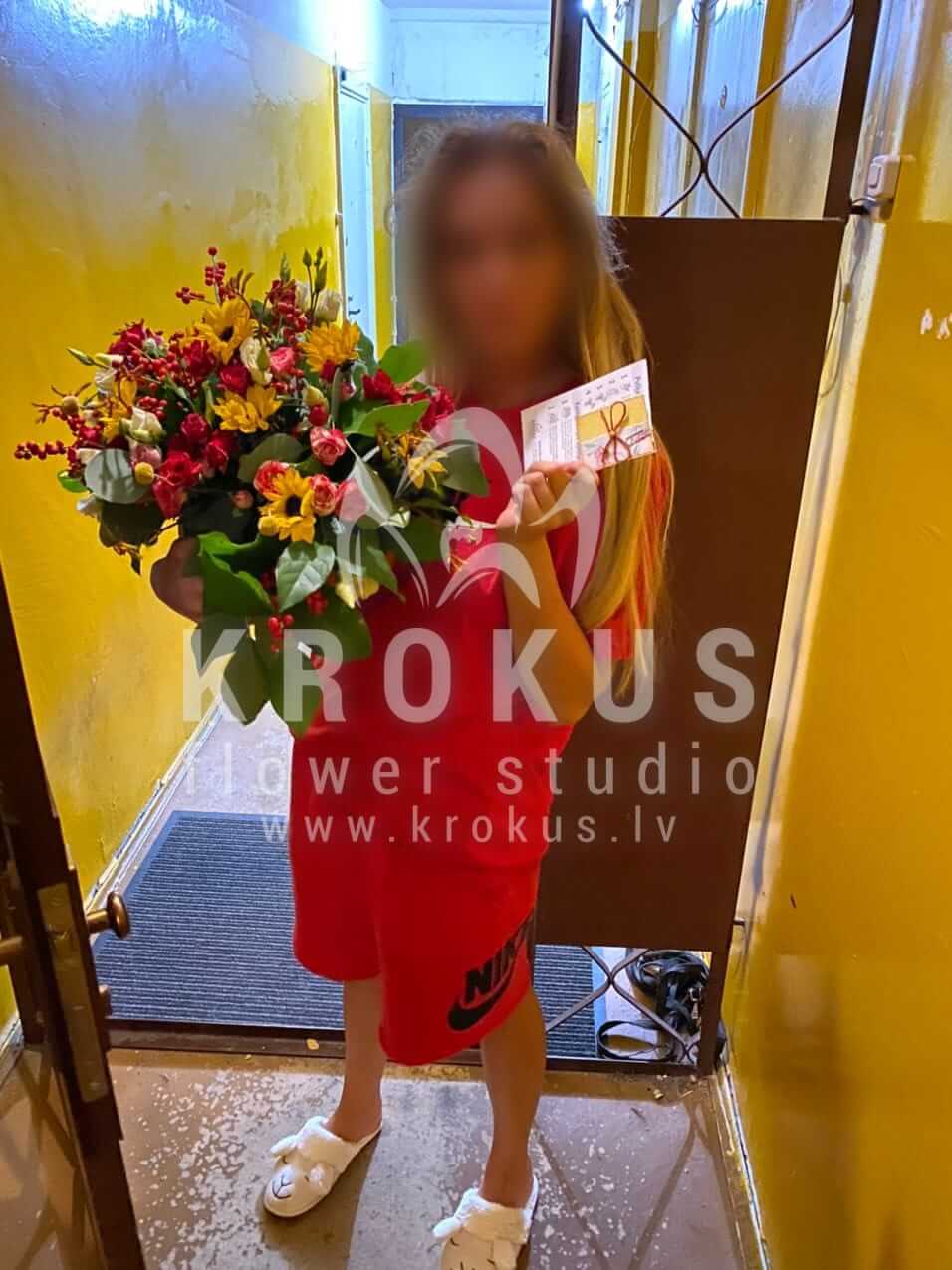 Ziedu piegāde Latvia Latvia (krūmrozeskraspēdijaīleksssaulespuķesruskusslauvmutītesķirbis)